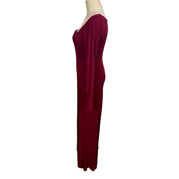 POPFLEX Go With The Flow Long Sleeve Jumpsuit in Vineyard Wine-Still Full Price - Picture 6 of 15